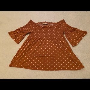 Rewind off the shoulder blouse